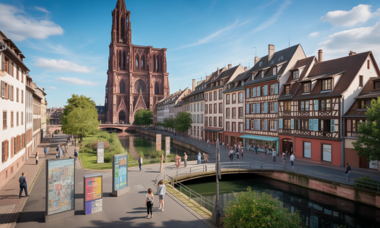 Comment Strasbourg s&rsquo;illustre-t-elle à travers la communication visuelle ?