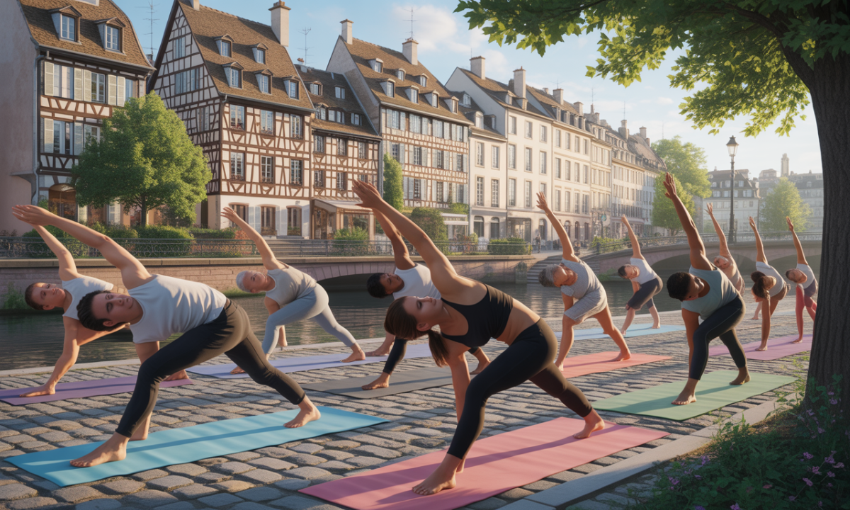 Strasbourg : la pratique du yoga urbain, une tendance en plein essor ? dĂ©couvrez comment la pratique du yoga urbain gagne en popularitĂ© Ă strasbourg, alliant bien-ĂȘtre et vie citadine dans une tendance en pleine expansion.